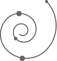 spiral chart vector icon