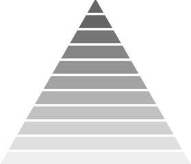 pyramid icon. Simple glyph vector of charts and diagrams set for UI and UX, website or mobile application on white background on white background