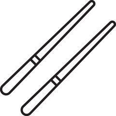 China, chopsticks, sticks vector icon
