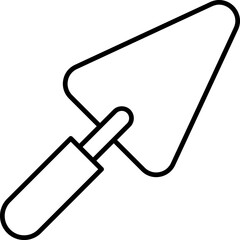 trowel, maintenance icon. Simple thin line, outline vector of Construction tools icons for UI and UX, website or mobile application on white background