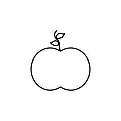 Apple outline vector icon