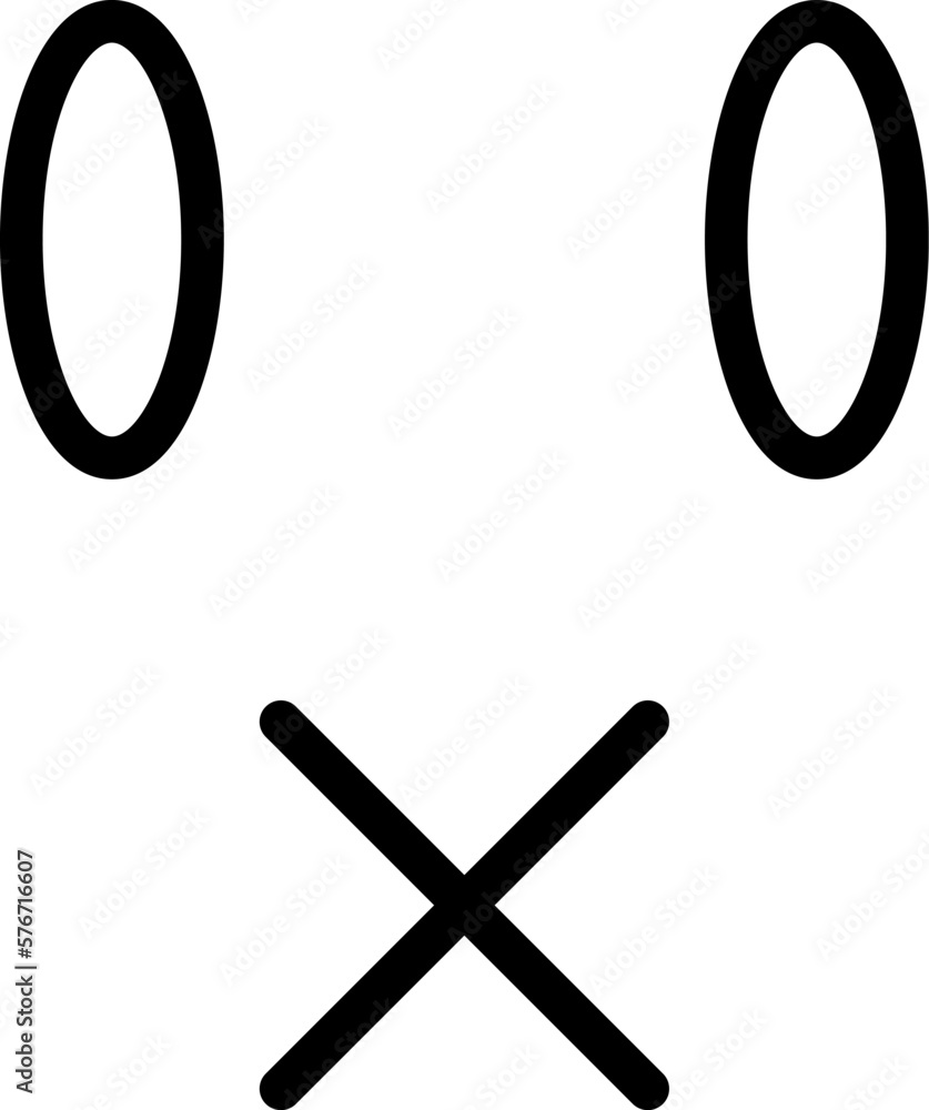 Poster don't, speak, face icon. simple thin line, outline vector of emotion icons for ui and ux, website or