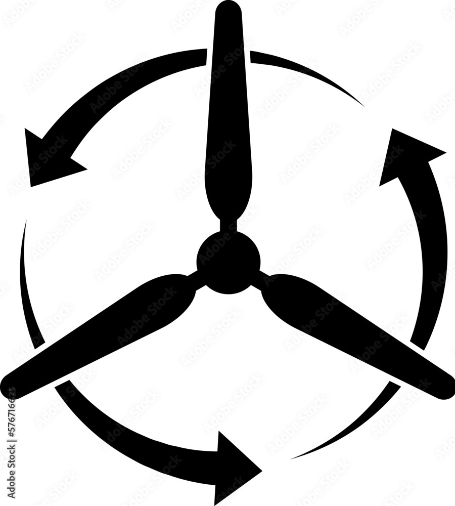 Aufkleber wind turbine icon. simple glyph vector of energy for ui and ux, website or mobile application on whi