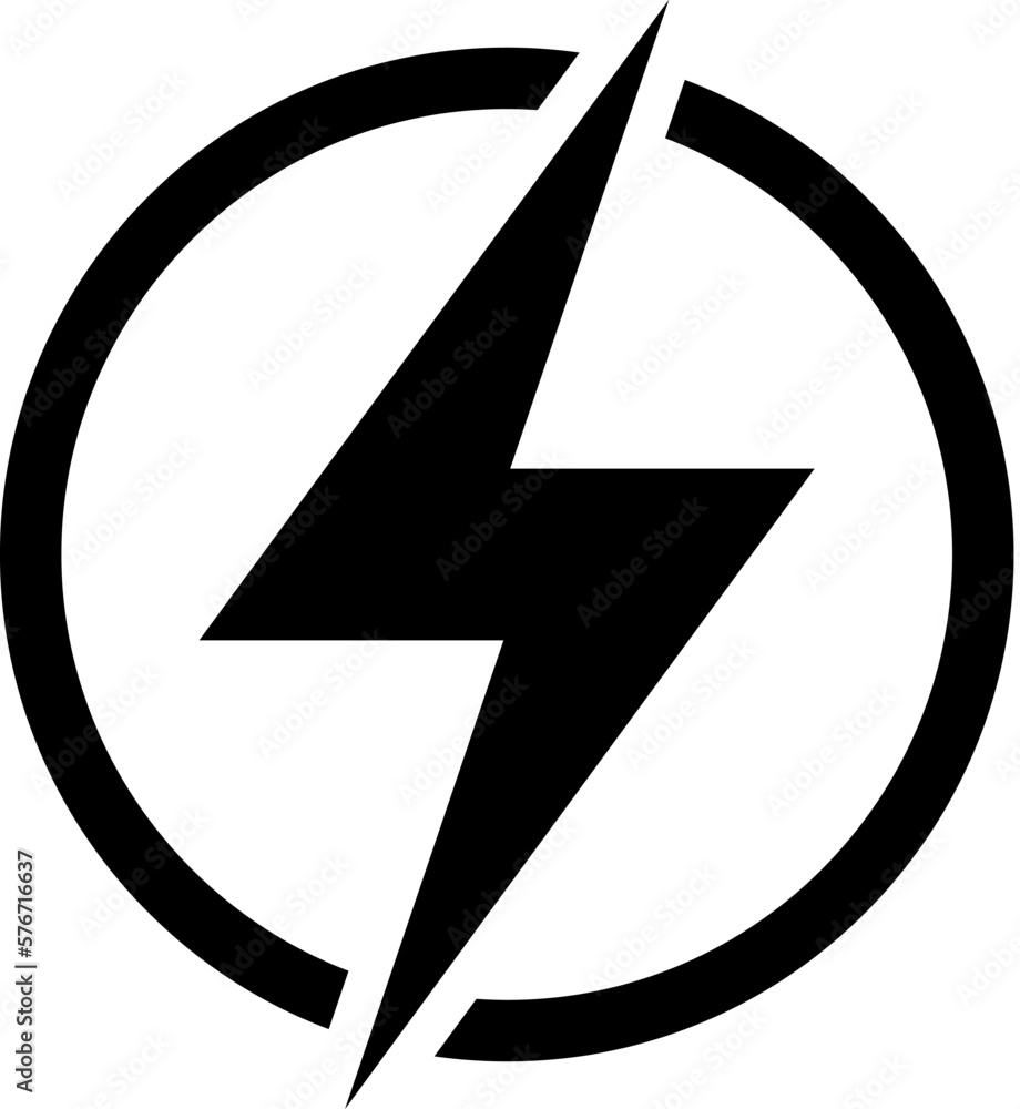 Poster lightning vector icon