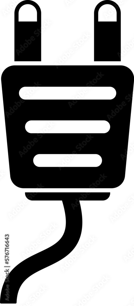 Aufkleber plug icon. simple glyph vector of energy for ui and ux, website or mobile application on white backg