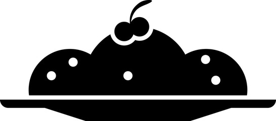 pie, plate icon. Simple glyph vector element of Food icons set for UI and UX, website or mobile application on white background