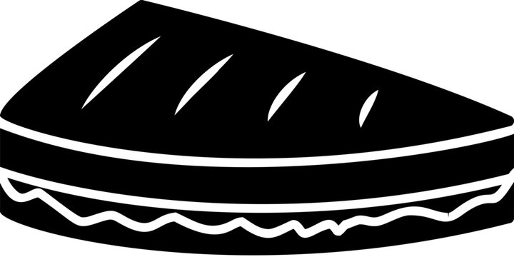 recommend clip art: The icon of sandwich. Simple flat icon illustration, vector of sandwich for a website or mobile application on white background