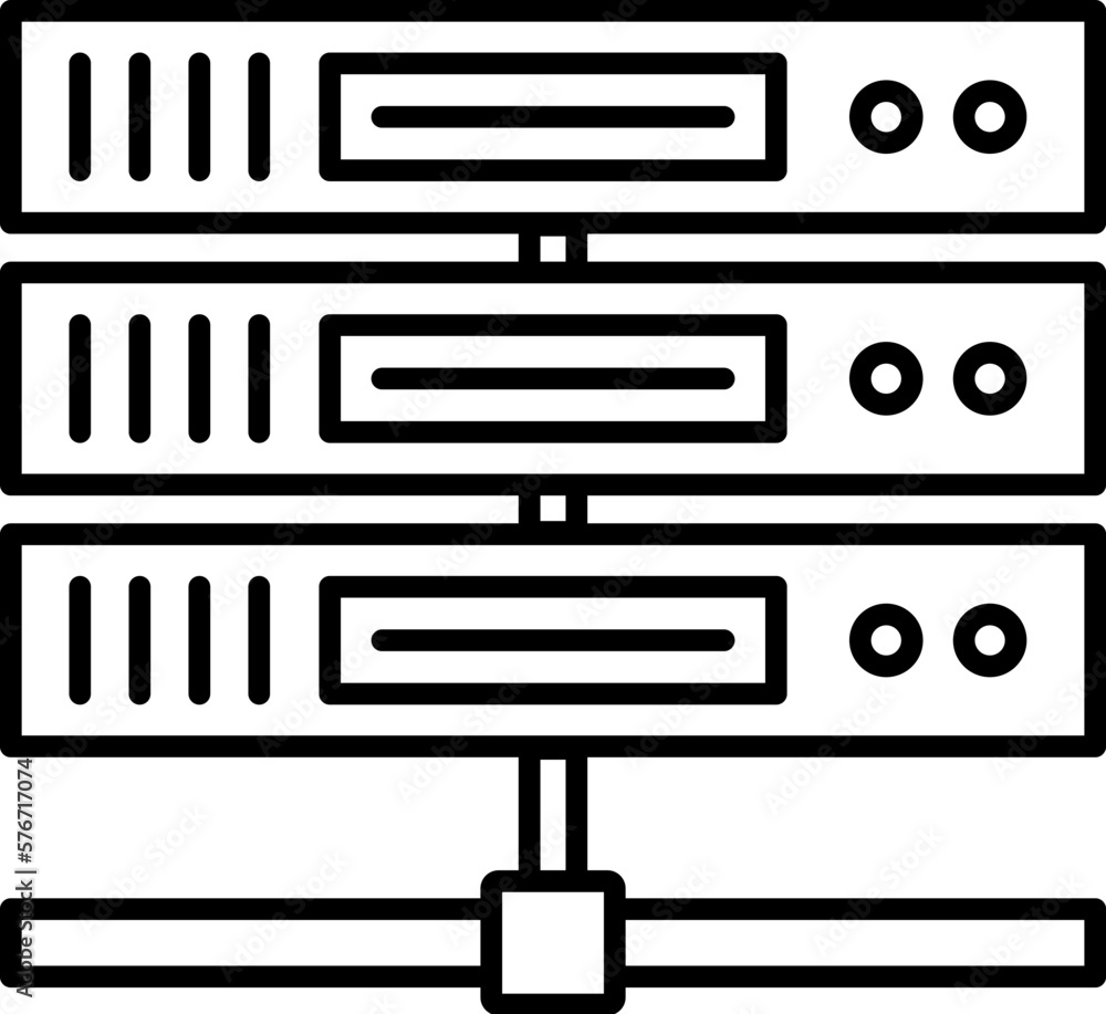 Poster hardware, network drivers icon. simple thin line, outline vector of hardware icons for ui and ux, we