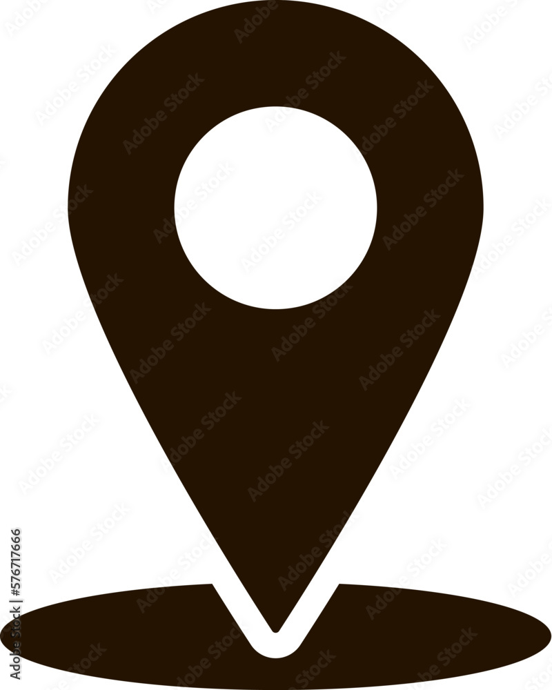 Poster location icon. simple glyph, flat vector of location icons for ui and ux, website or mobile applicat