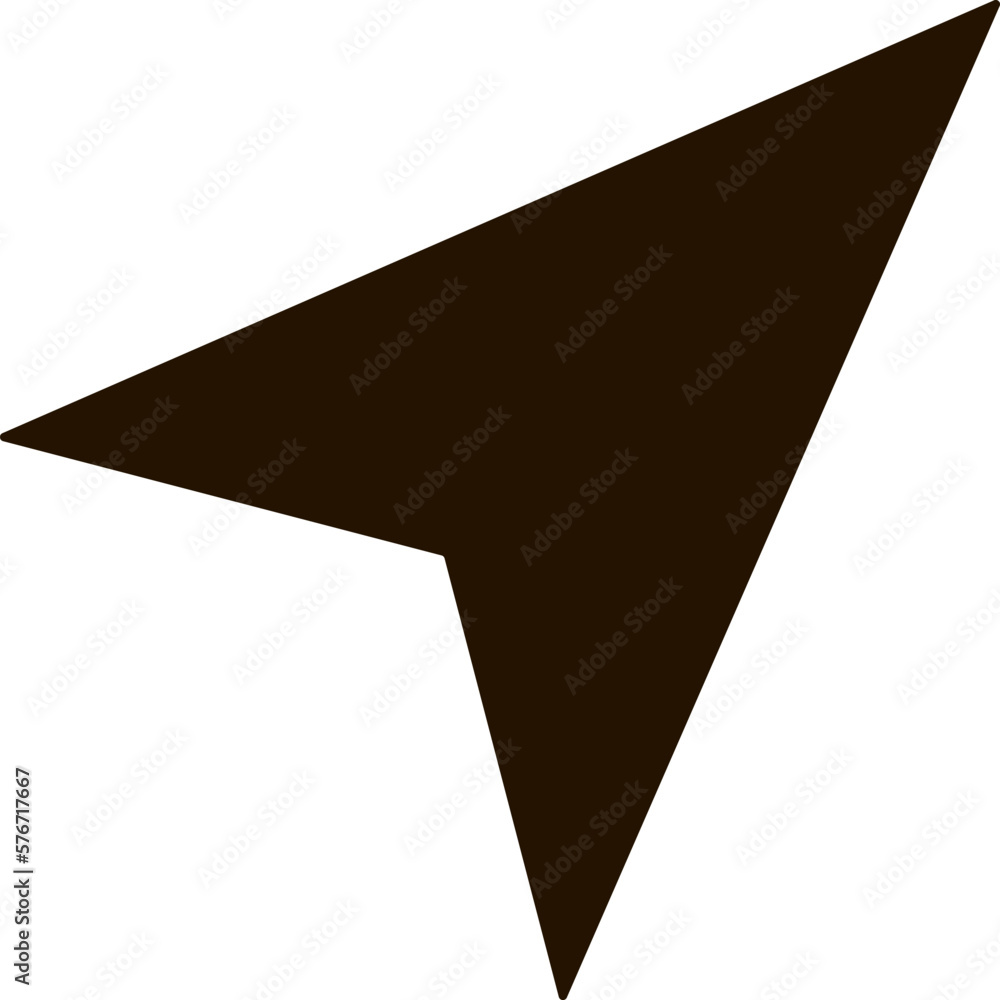 Poster cursor icon. simple glyph, flat vector of location icons for ui and ux, website or mobile applicatio