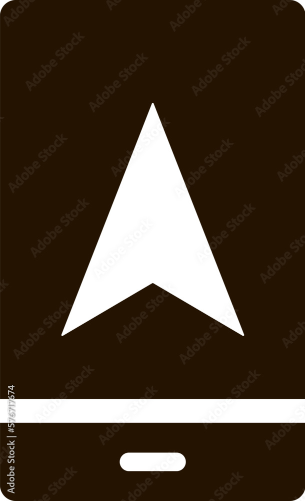 Aufkleber mobile, cursor, location icon. simple glyph, flat vector of location icons for ui and ux, website or