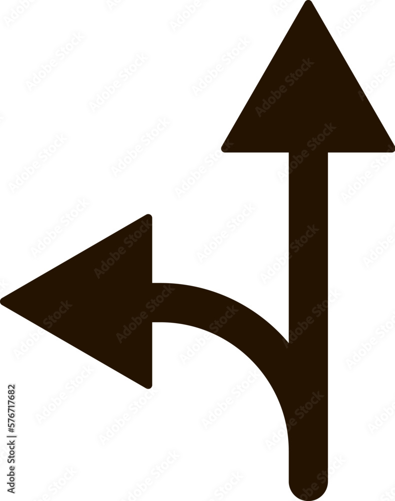 Poster turn icon. simple glyph, flat vector of location icons for ui and ux, website or mobile application 