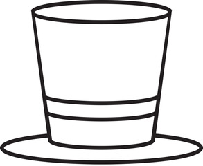 Mardi gras, hat icon. Simple thin line, outline vector of Mardi Gras icons for UI and UX, website or mobile application on white background