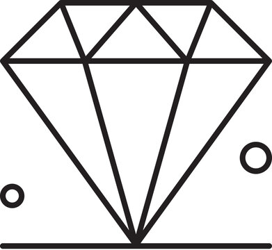 recommend clip art: Mardi gras, diamond icon. Simple thin line, outline vector of Mardi Gras icons for UI and UX, website or mobile application on white background