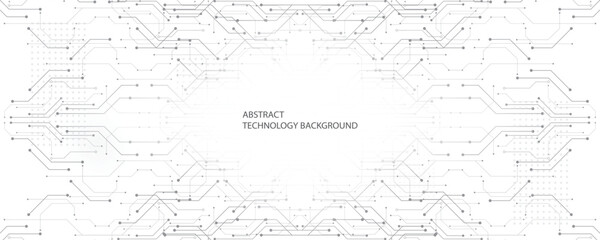 Gray white technology background, cutting-edge technology and science line design, can be used as a background image in various ways.