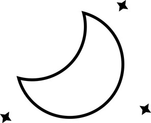 Obraz na płótnie Canvas moon, planet, space vector icon