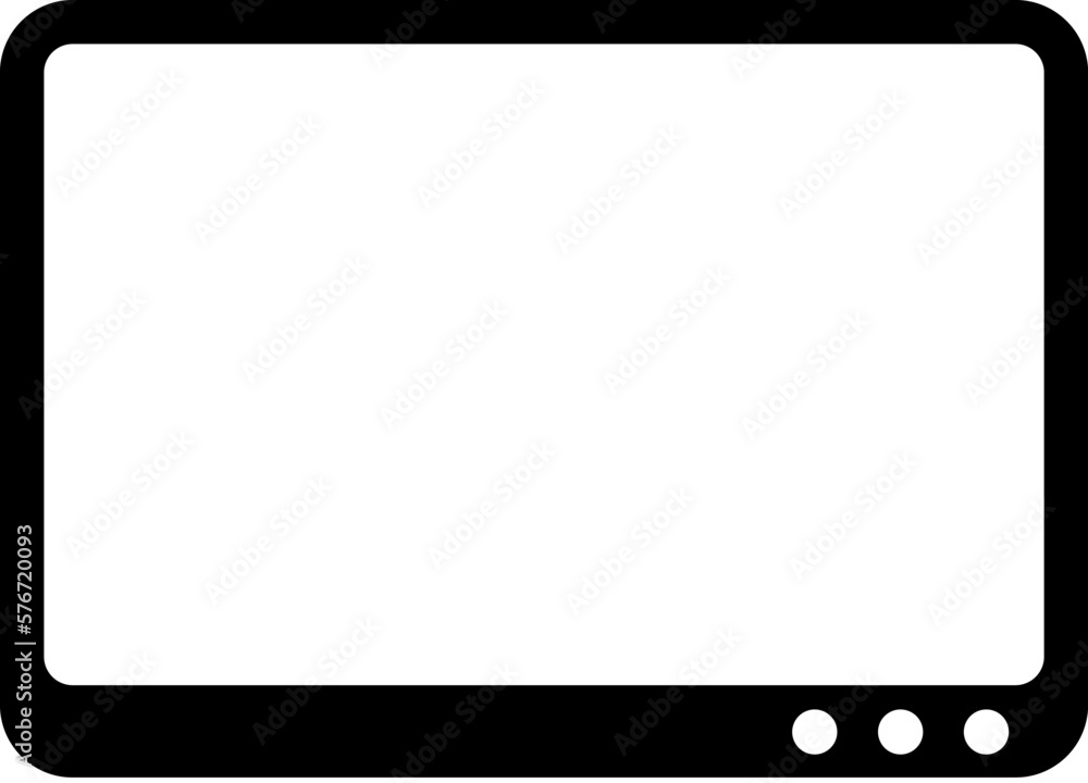 Poster tablet icon. simple glyph, flat vector of technology icons for ui and ux, website or mobile applicat