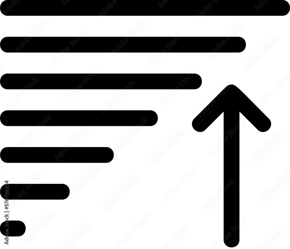 Poster alignment text vector icon