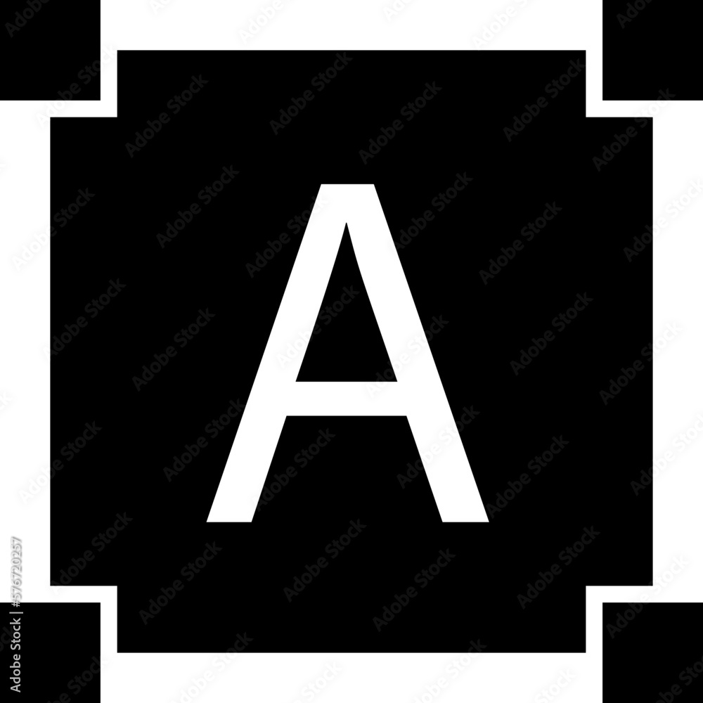 Poster select text icon. simple glyph vector of text editor set icons for ui and ux, website or mobile appl