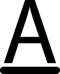 text, font vector icon