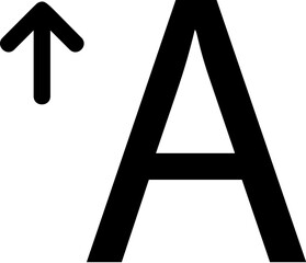 editorial, enlarge, text vector icon