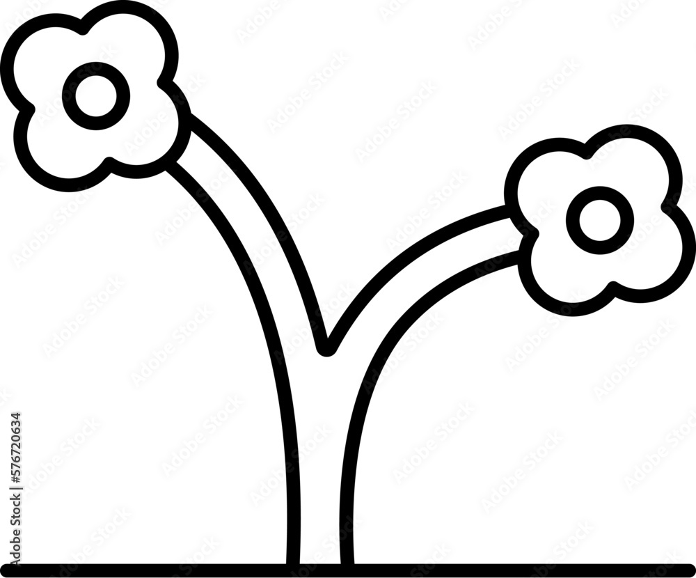 Poster tree, joshua icon. simple thin line, outline vector of trees icons for ui and ux, website or mobile 