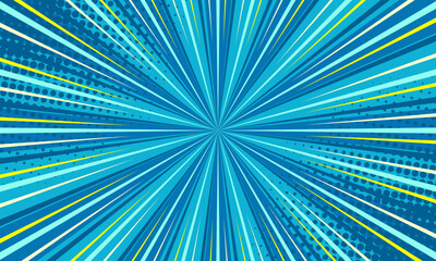 Obraz premium Comic cartoon abstract zoom background