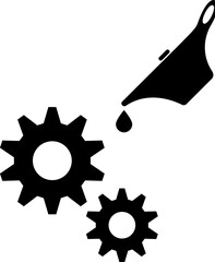 gear oil vector icon