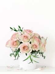 bouquet of pink roses