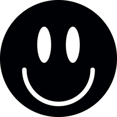 positive smile vector icon