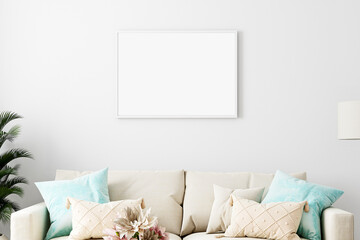 Mock up frame interior, frame, art mockup, 3D rendering
