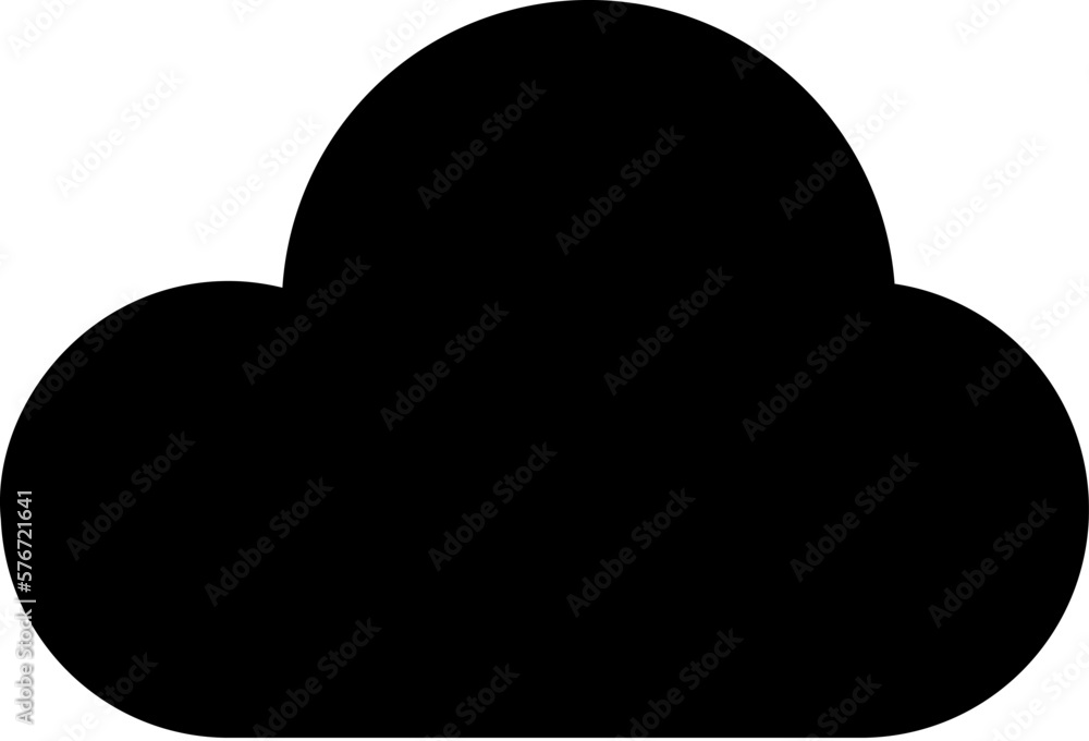 Poster cloud icon. simple glyph vector of weather set for ui and ux, website or mobile application on white
