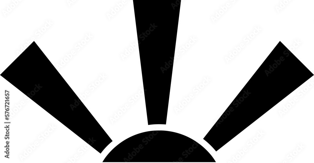 Aufkleber the lights of a sun icon. simple glyph vector of weather set for ui and ux, website or mobile applic