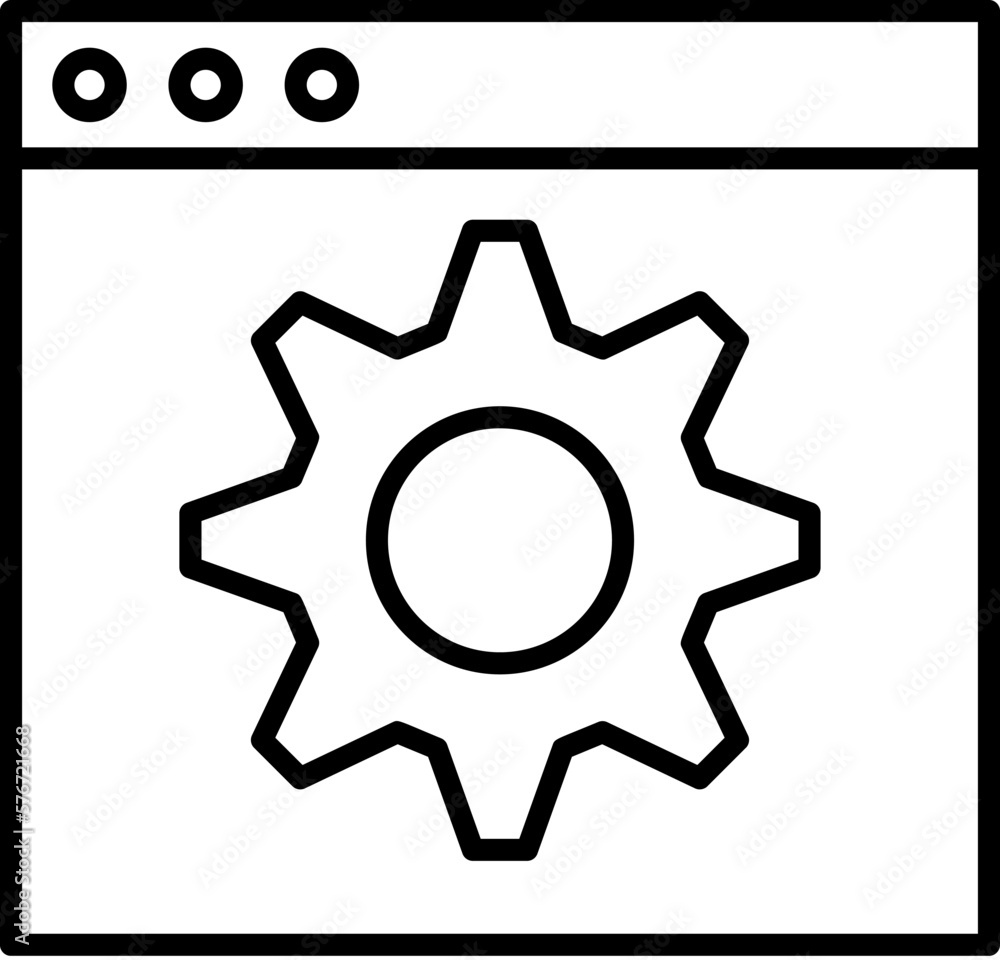 Poster backend, coding vector icon