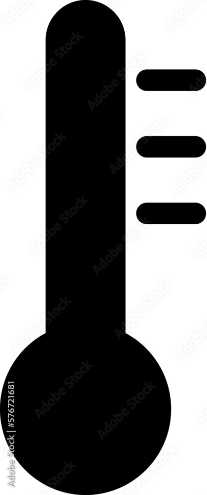 Poster thermometer icon. simple glyph vector of weather set for ui and ux, website or mobile application on