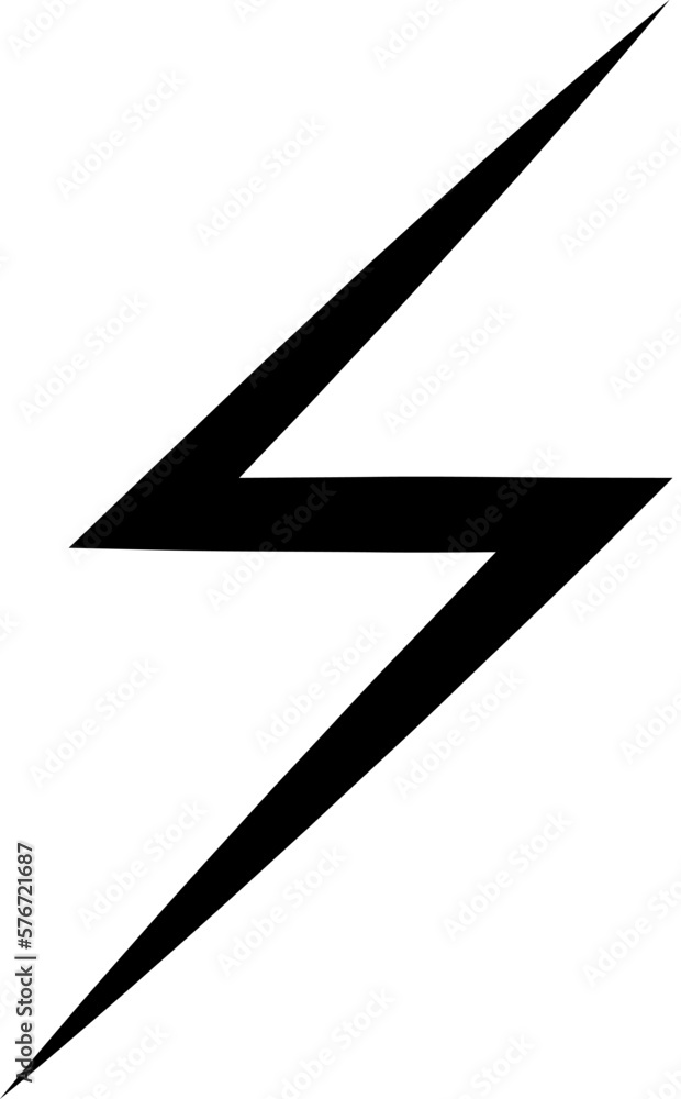 Poster lightning icon. simple glyph vector of weather set for ui and ux, website or mobile application on w