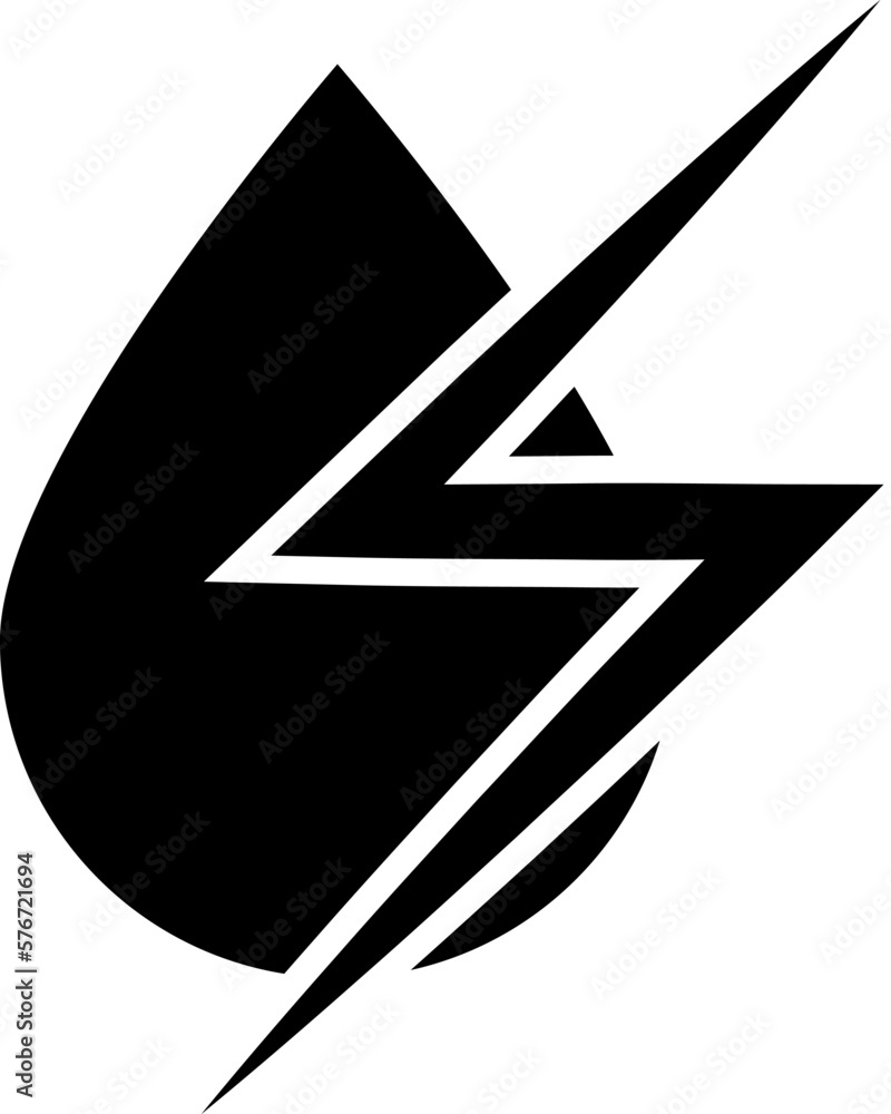 Poster humidity, lightning icon. simple glyph vector of weather set for ui and ux, website or mobile applic