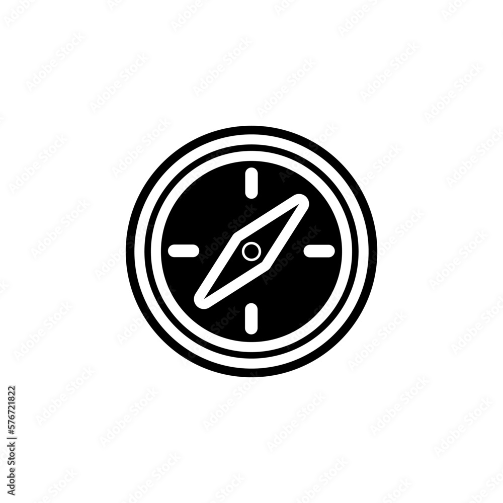 Poster compass icon. simple glyph, flat vector of web icons for ui and ux, website or mobile application on