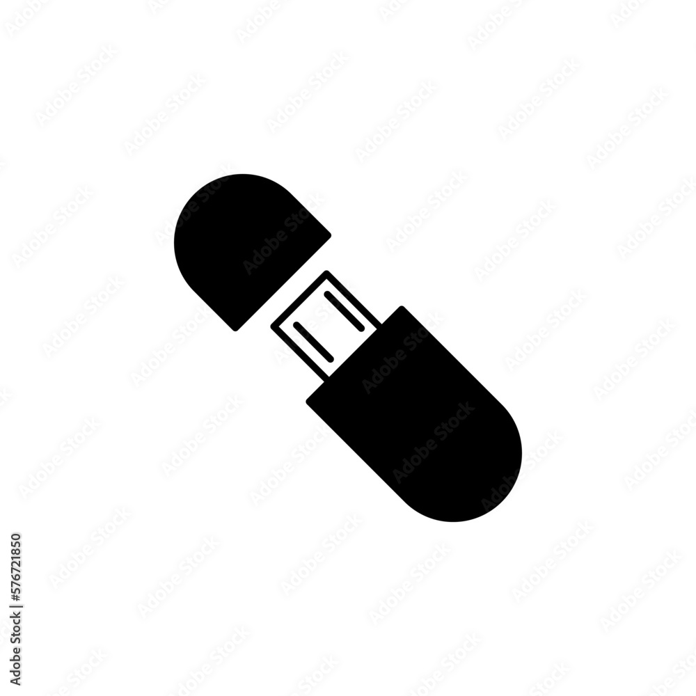 Poster usb flash drive icon. simple glyph, flat vector of web icons for ui and ux, website or mobile applic