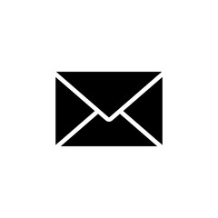 letter envelope icon. Simple glyph, flat vector of Web icons for UI and UX, website or mobile application on white background