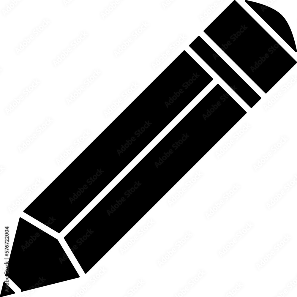 Poster pencil, style icon. simple glyph, flat vector of web icons for ui and ux, website or mobile applicat