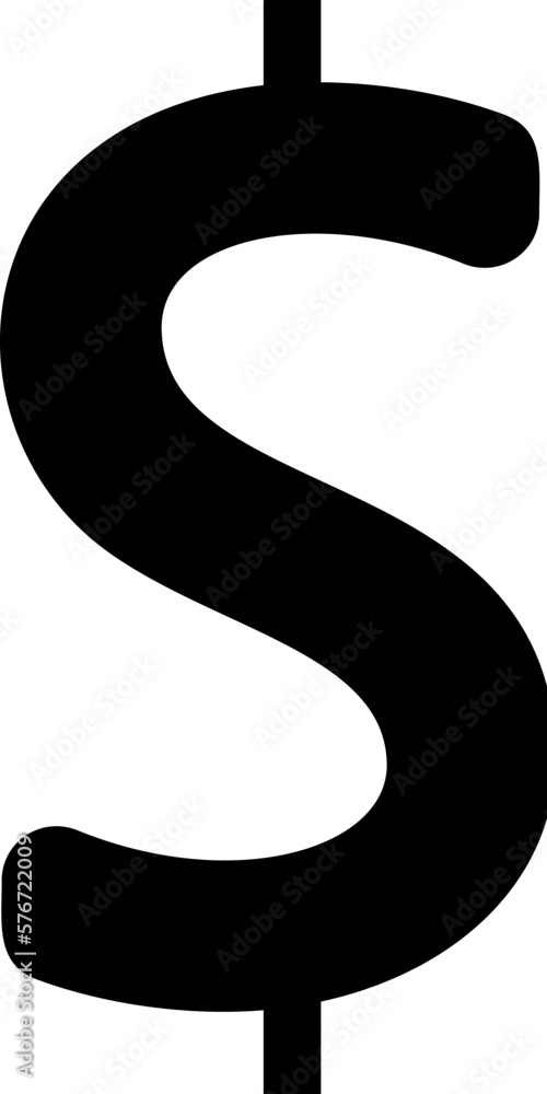 Poster dollar sign icon. simple glyph, flat vector of web icons for ui and ux, website or mobile applicatio