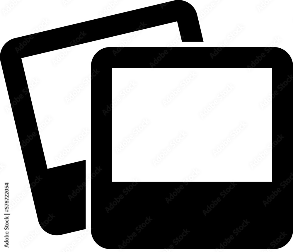Poster photo icon. simple glyph, flat vector of web icons for ui and ux, website or mobile application on w