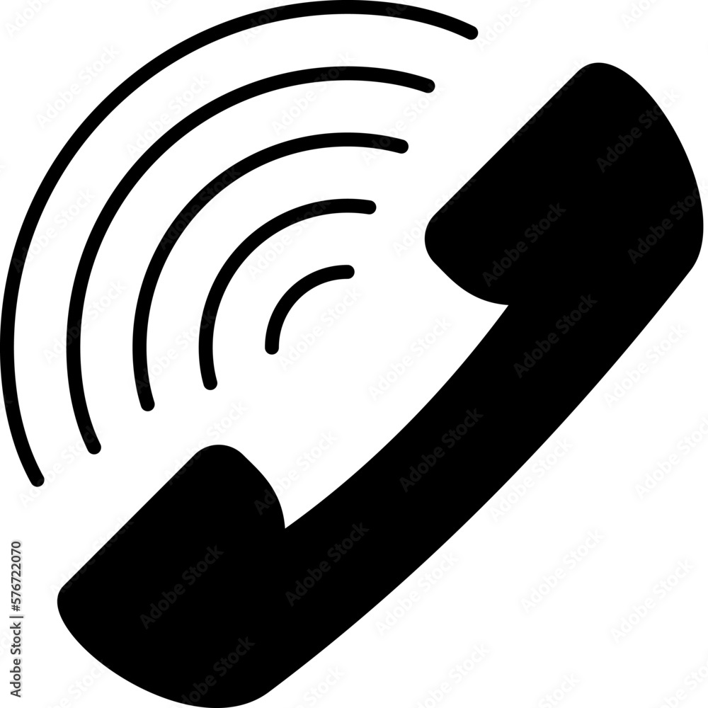 Poster phone handset icon. simple glyph, flat vector of web icons for ui and ux, website or mobile applicat