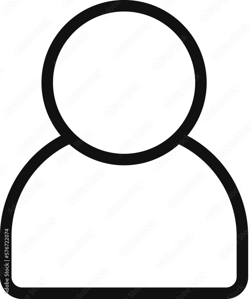 Poster user icon. simple thin line, outline vector of web icons for ui and ux, website or mobile applicatio
