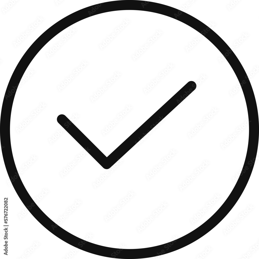 Poster check markvector icon. simple thin line, outline vector of web icons for ui and ux, website or mobil
