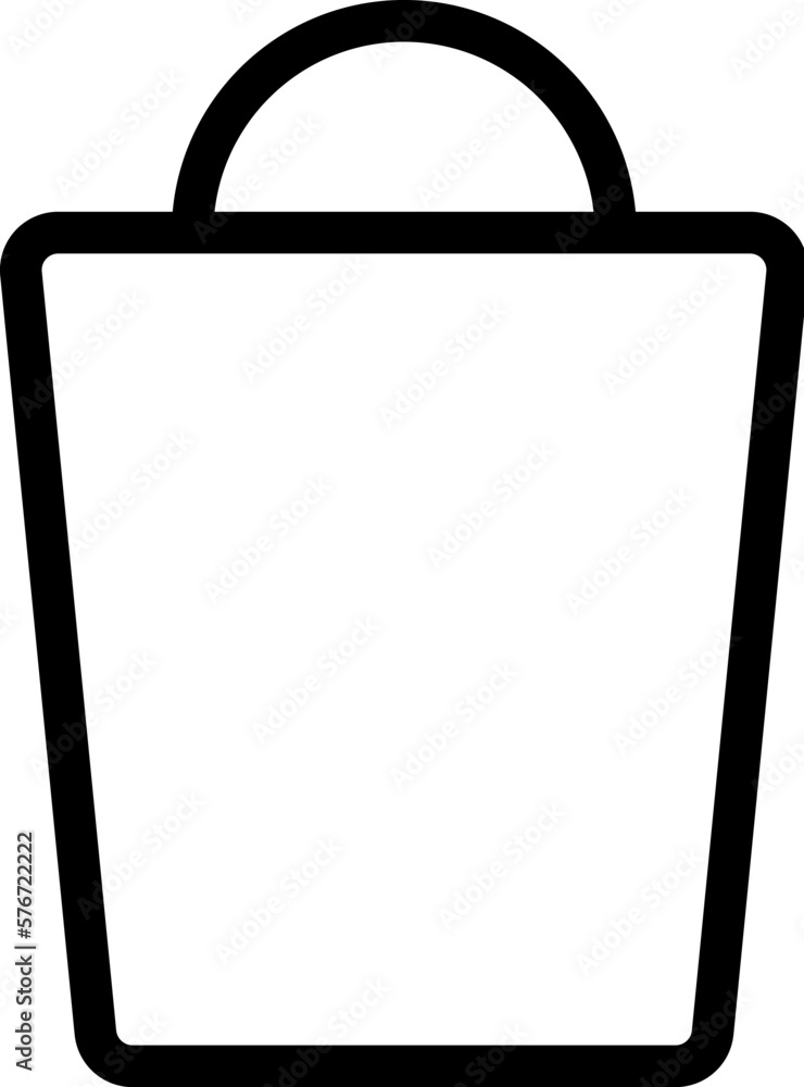 Poster shopping bag icon. simple thin line, outline vector of web icons for ui and ux, website or mobile ap