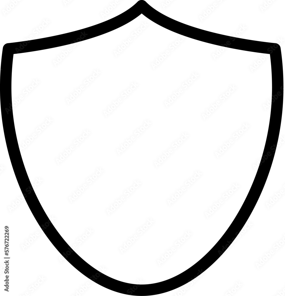 Poster shield icon. simple thin line, outline vector of web icons for ui and ux, website or mobile applicat