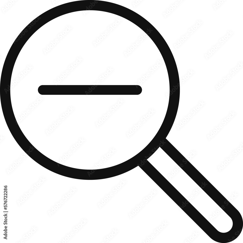 Poster zoom out icon. simple thin line, outline vector of web icons for ui and ux, website or mobile applic