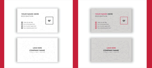 template, multiple visiting cards